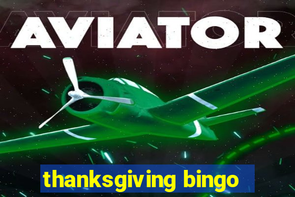 thanksgiving bingo